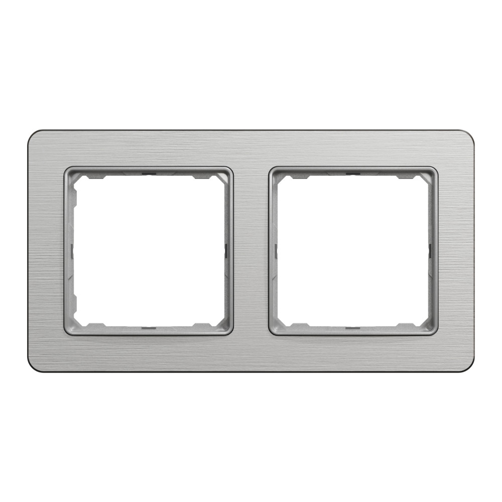 Рамка 2-я универсальная Schneider Electric Sedna Design Матовый алюминий SDD370802